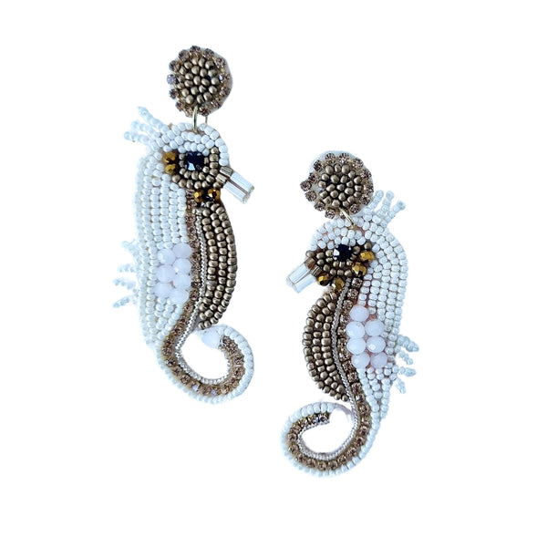 ZODA Seahorse Earring WHITE