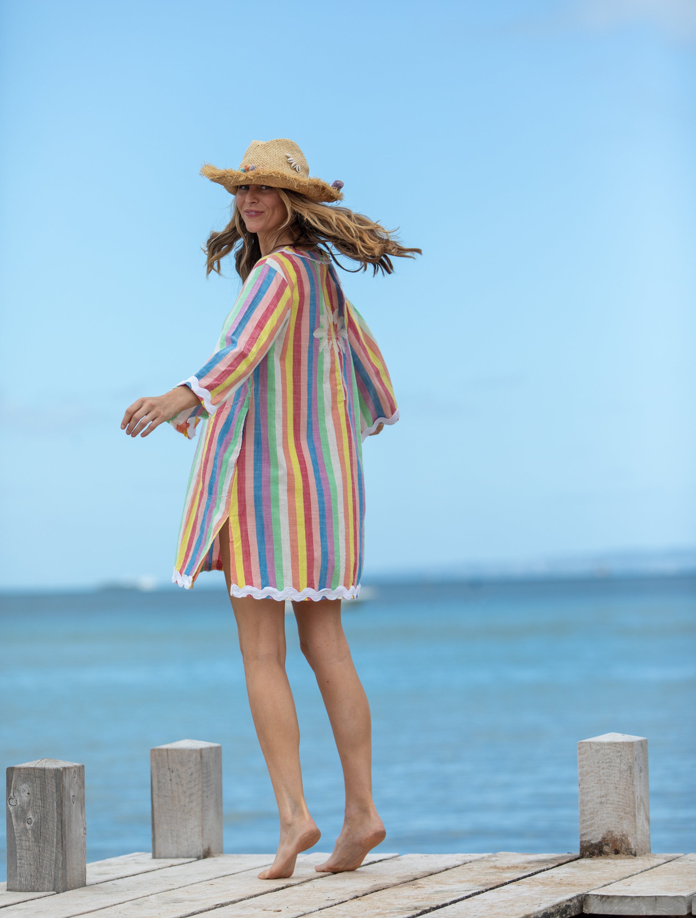 MANDALAY Cabana Midi Dress MULTI