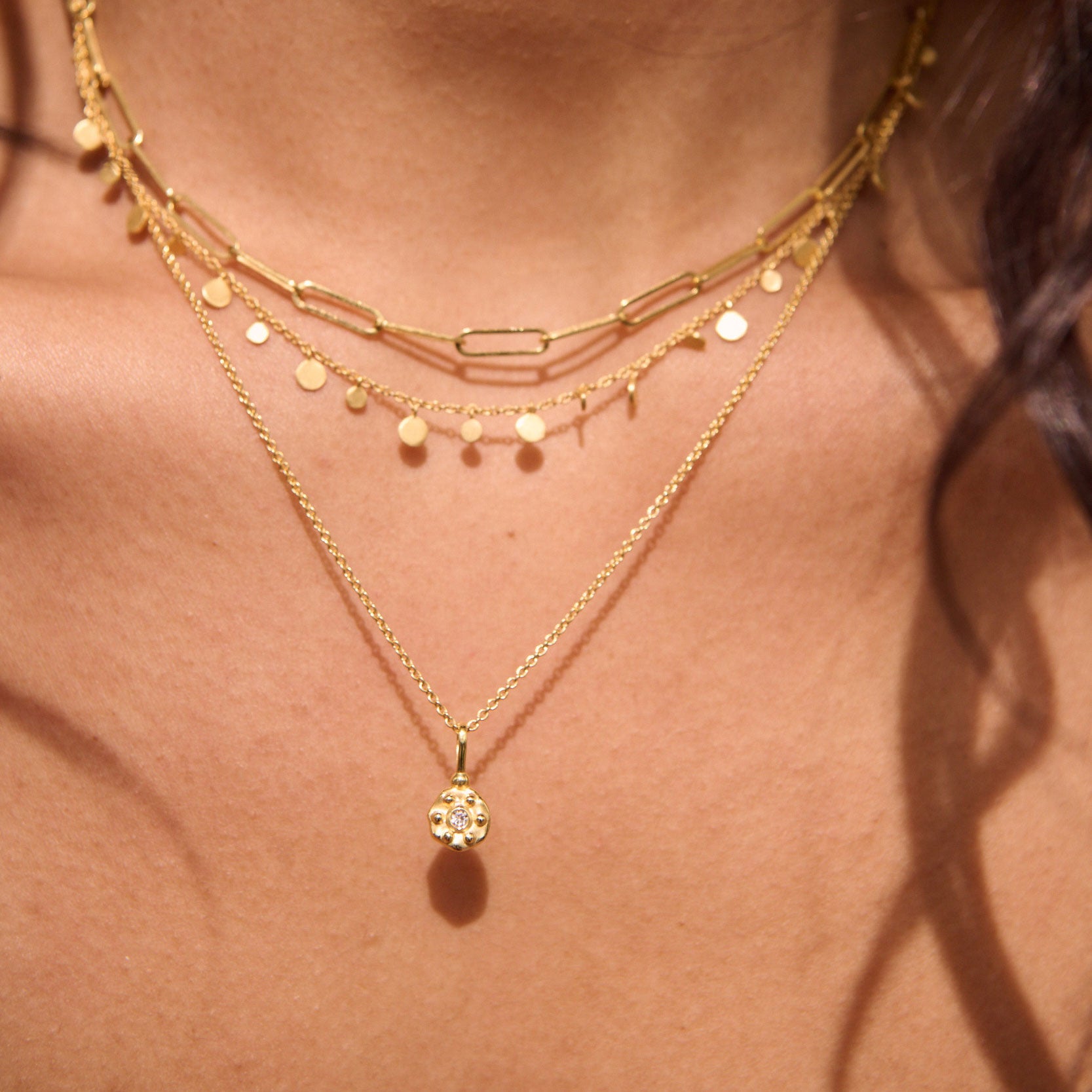 MURKANI Night Sky Star Charm Necklace GOLD