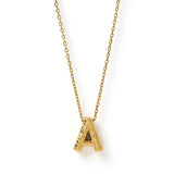 AOE Statement Letter Necklace GOLD