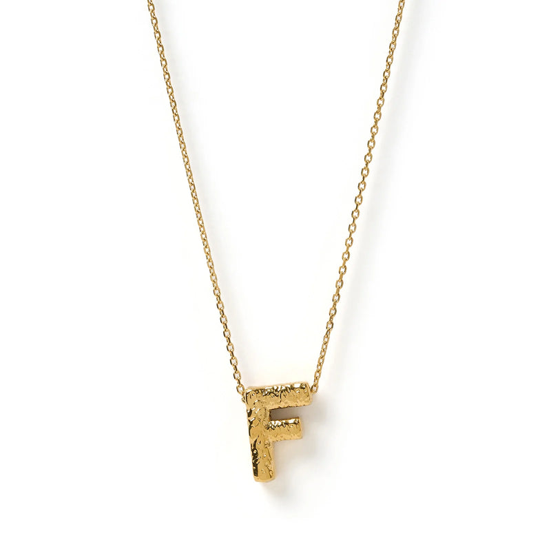 AOE Statement Letter Necklace GOLD