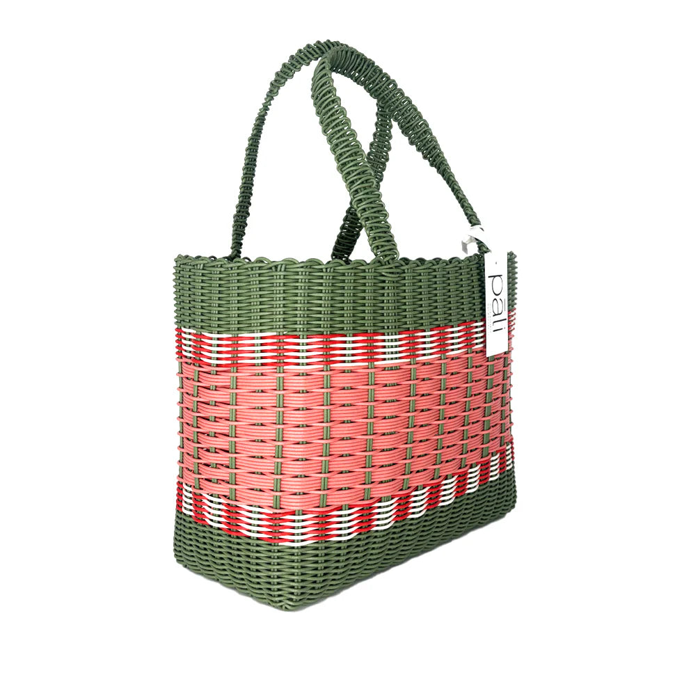 Mira Medium Stripe Bag KHAKI