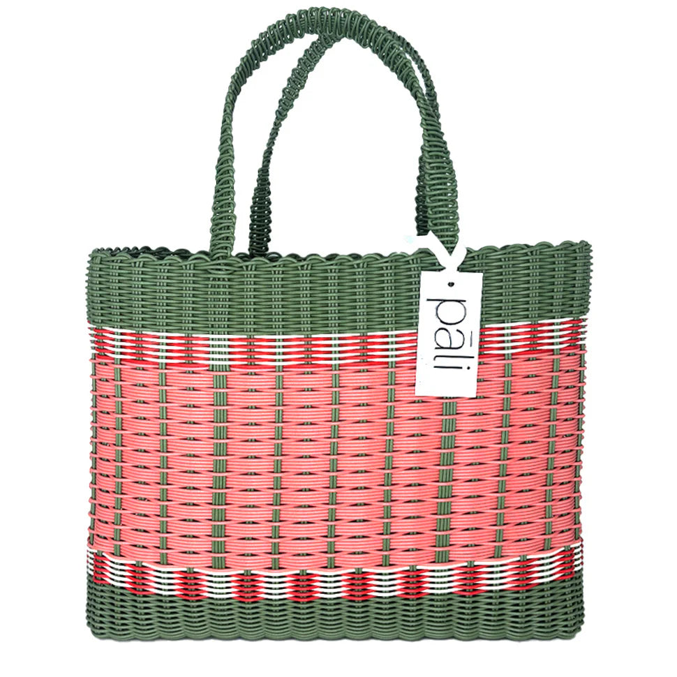 Mira Extra Large Stripe Bag KHAKI