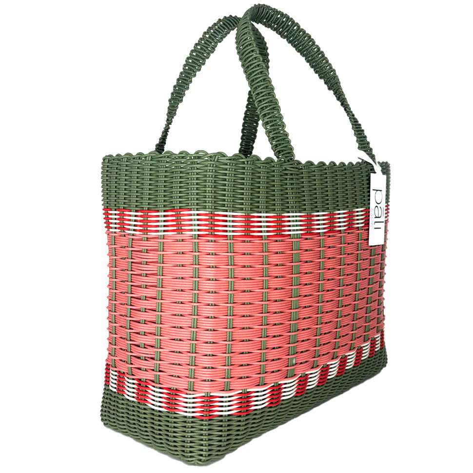 Mira Extra Large Stripe Bag KHAKI