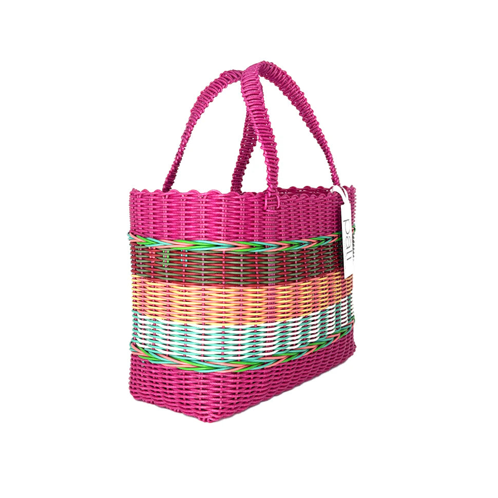 Mira Small Stripe Bag PINK