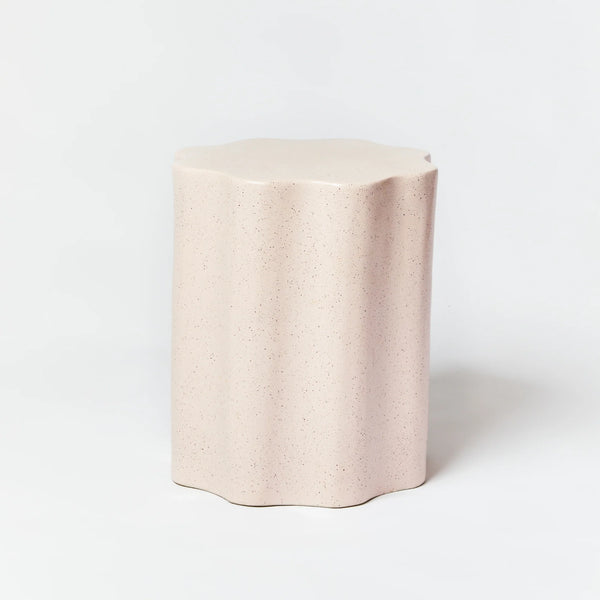 BONNIE & NEIL Wave Speckle Side Table SOFT PINK