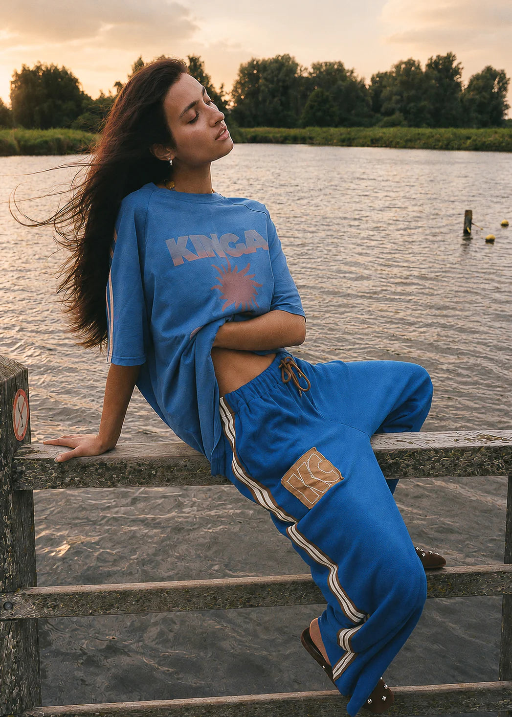 KINGA CSILLA Sunset Tee NUWA BLUE