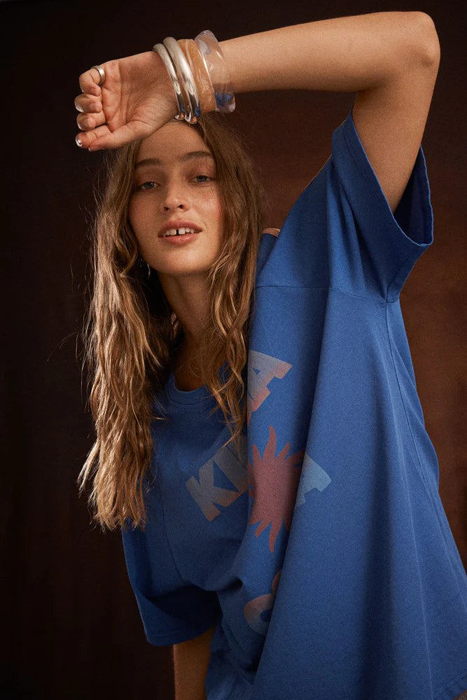 KINGA CSILLA Sunset Tee NUWA BLUE