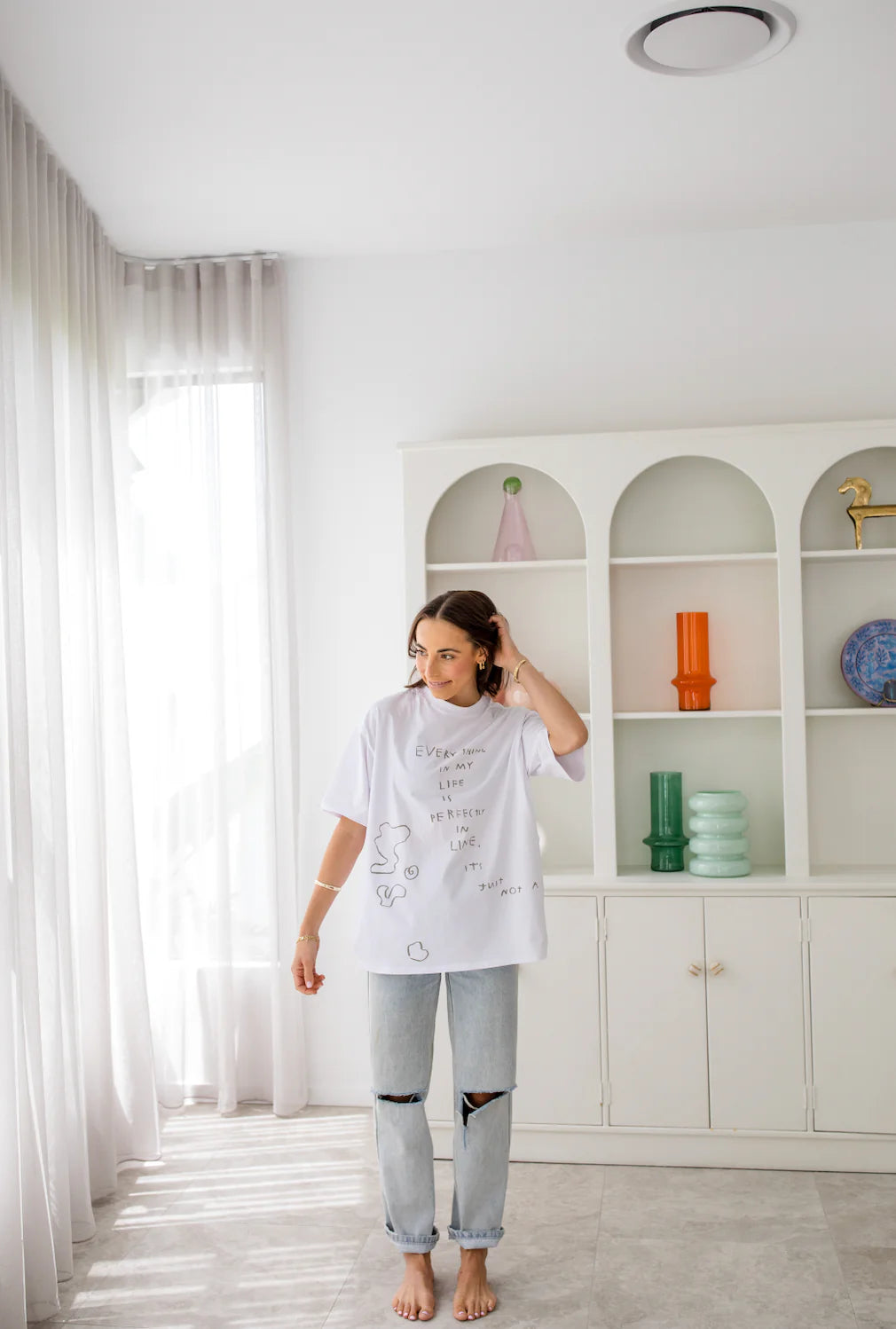 franklythelabel 'In Line' Oversized Tee