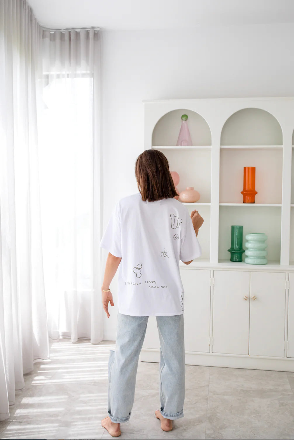 franklythelabel 'In Line' Oversized Tee