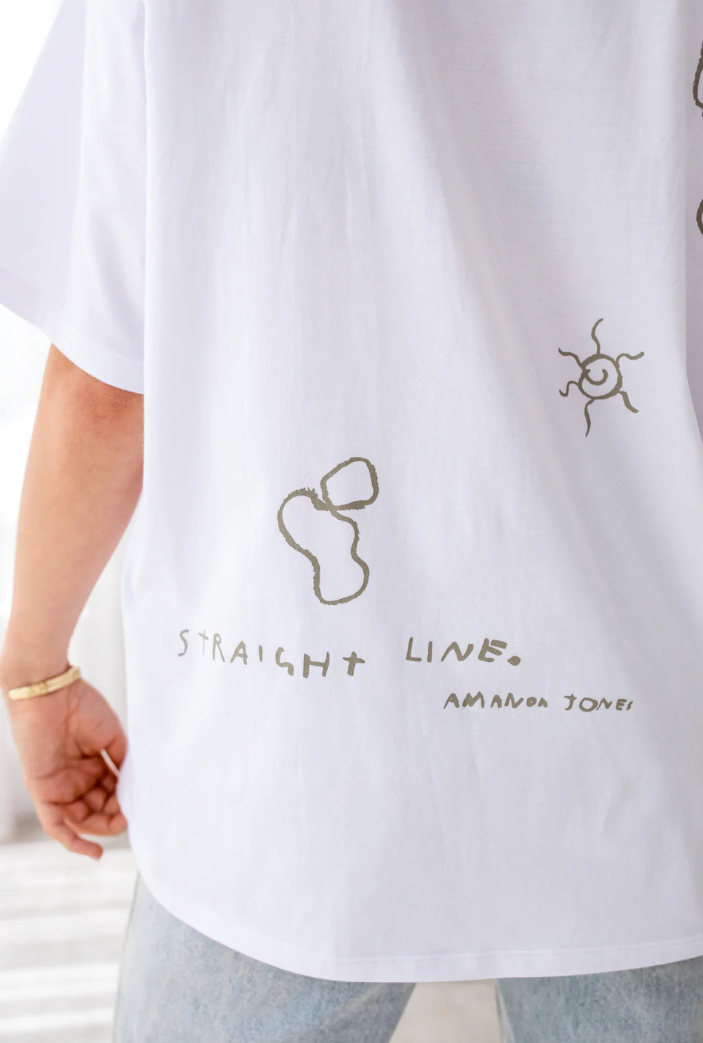 franklythelabel 'In Line' Oversized Tee