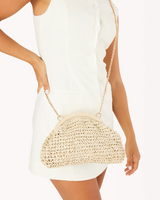 BILLINI Bette Clutch Bag RAFFIA