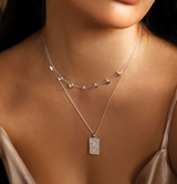 MURKANI Into the Light Rectangle Necklace SILVER