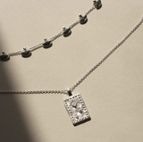 MURKANI Into the Light Rectangle Necklace SILVER