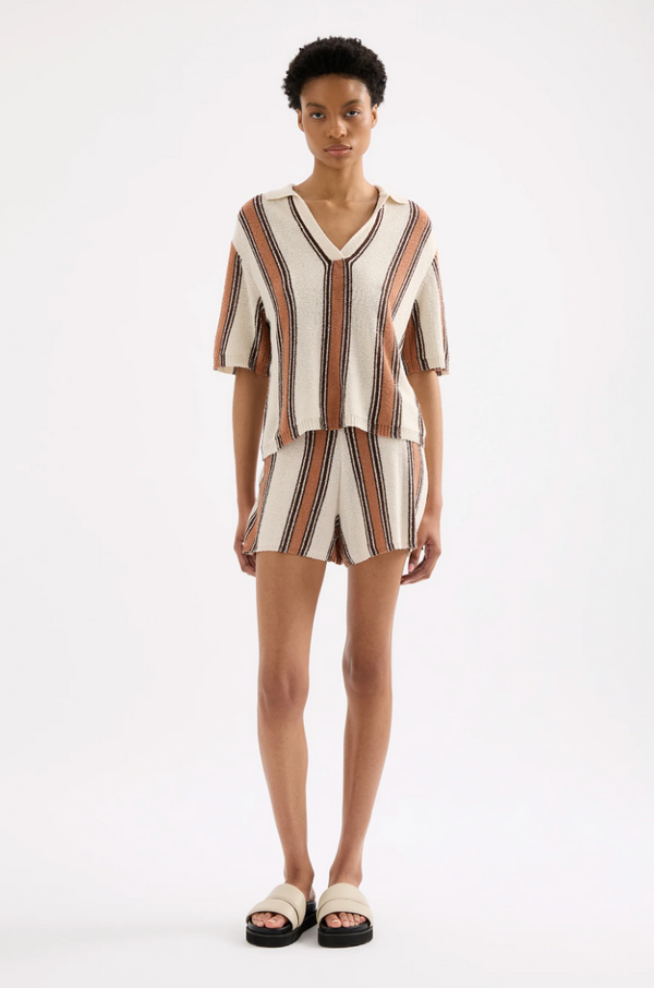 Nude Lucy Oda Knit Short MANUKA STRIPE