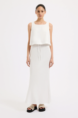 Nude Lucy Amani Linen Skirt WHITE