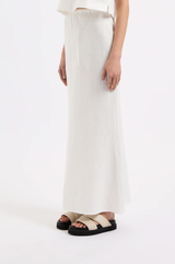 Nude Lucy Amani Linen Skirt WHITE