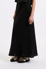 Nude Lucy Amani Linen Skirt BLACK