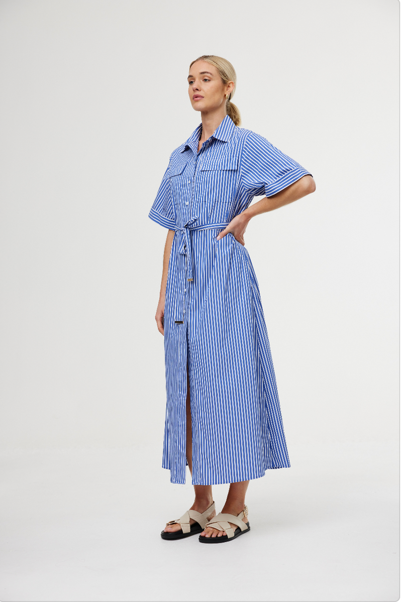 KINNEY Emelia Dress RIVIERA STRIPE