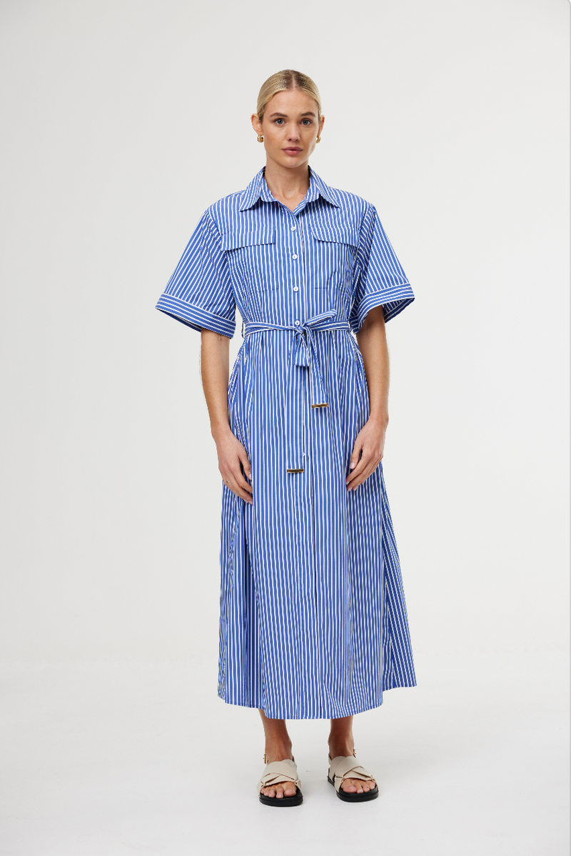 KINNEY Emelia Dress RIVIERA STRIPE