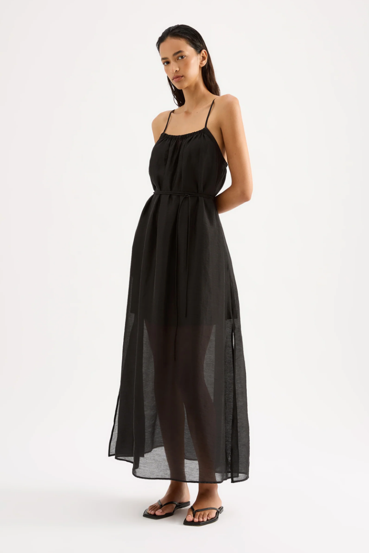 NUDE LUCY Ziki Maxi Dress BLACK