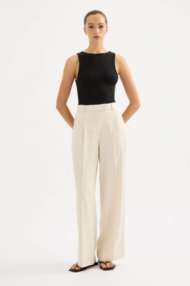 NL Logan Tailored Pant BONE