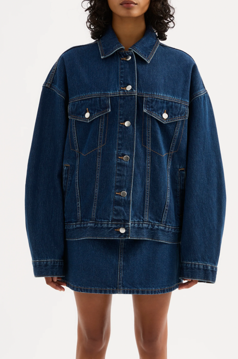 NUDE LUCY Sia Denim Jacket FORCE BLUE