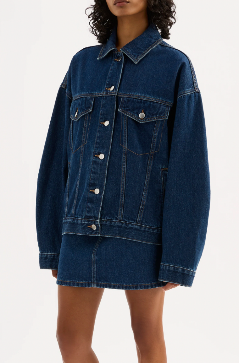 NUDE LUCY Sia Denim Jacket FORCE BLUE