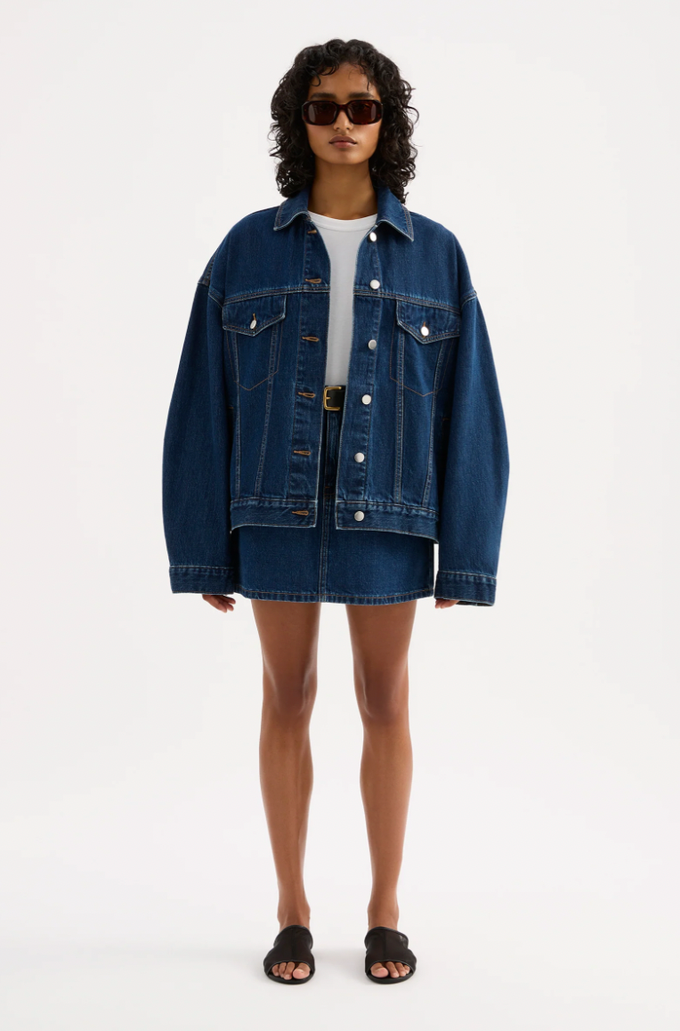 NUDE LUCY Sia Denim Jacket FORCE BLUE