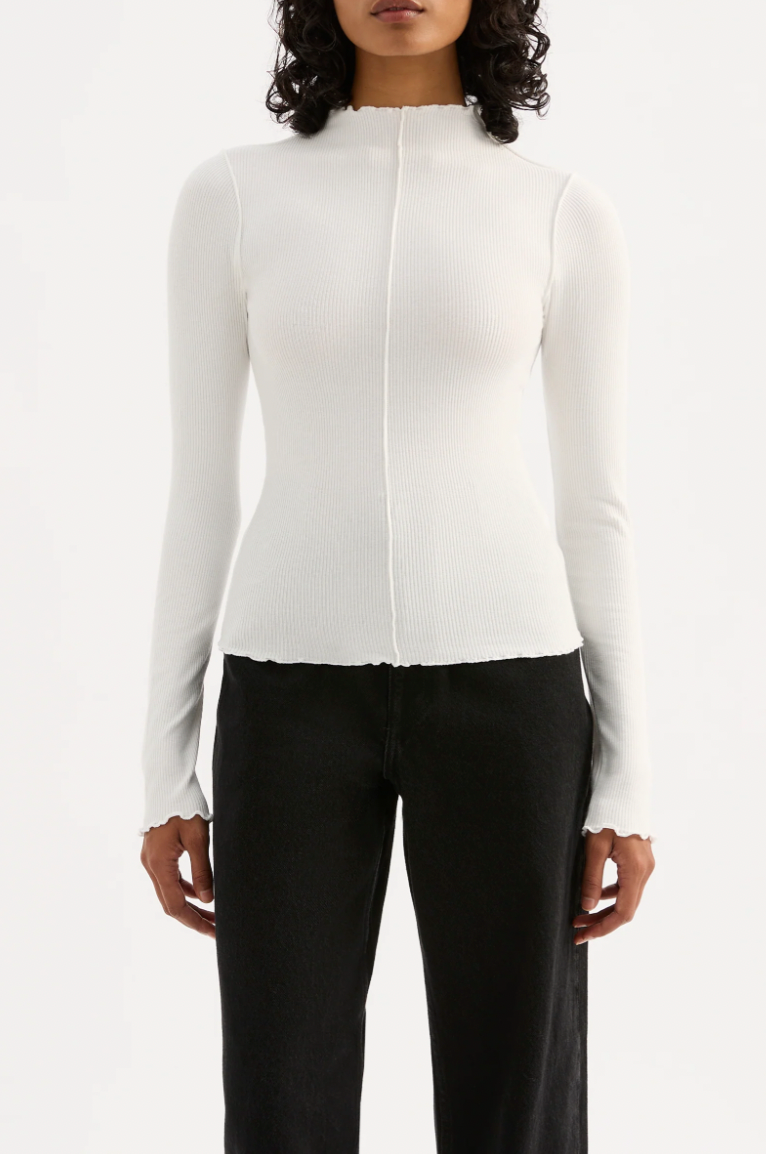 NUDE LUCY Xavier Long Sleeve Top SALT