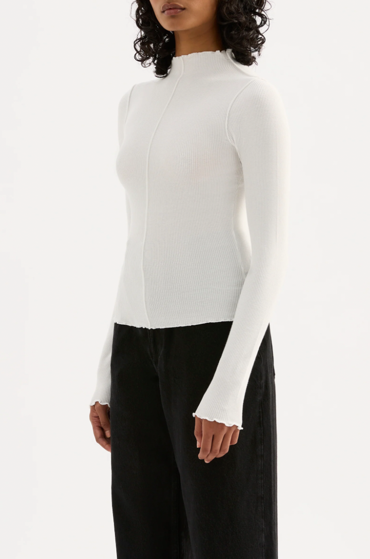 NUDE LUCY Xavier Long Sleeve Top SALT