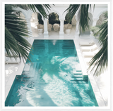 Cooper Black White Frame "MOROCCAN POOL"