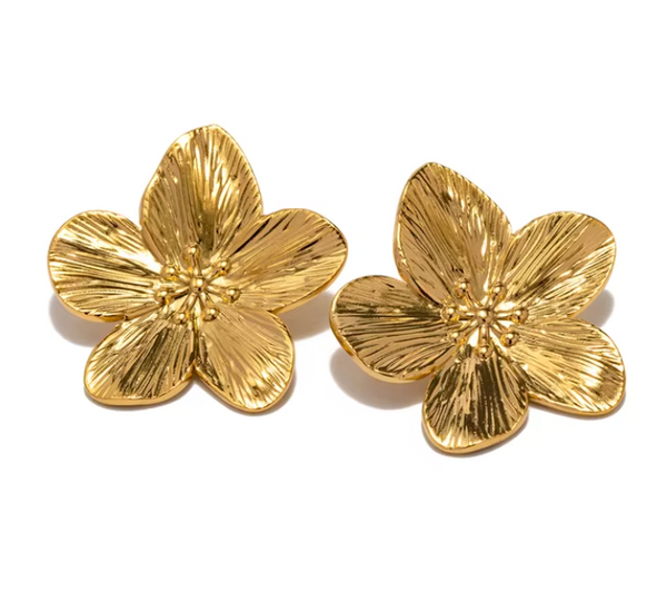 TOURISTE Bloom Stud Earrings GOLD