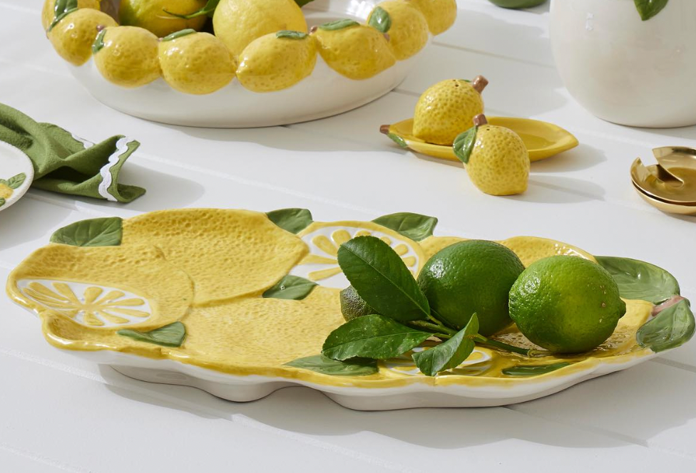 Limones Ceramic Platter YELLOW