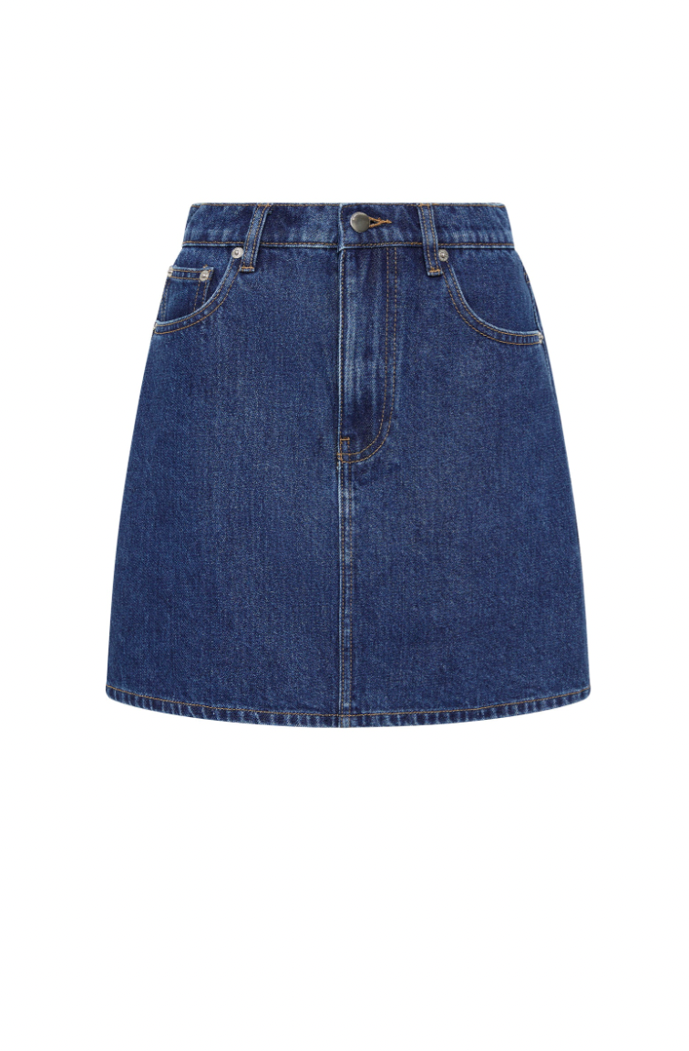 NUDE LUCY Sia Denim Mini Skirt BLUE