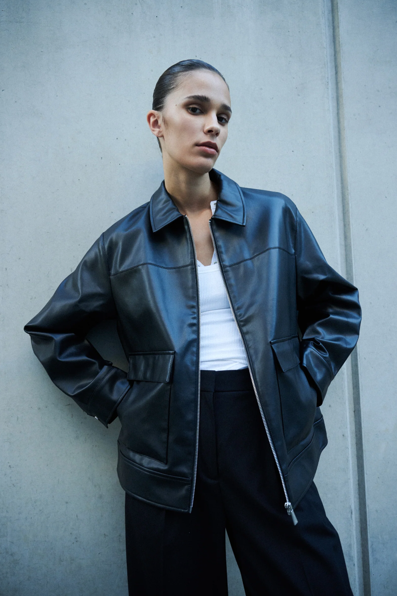 NUDE LUCY Yaz Faux Leather Jacket