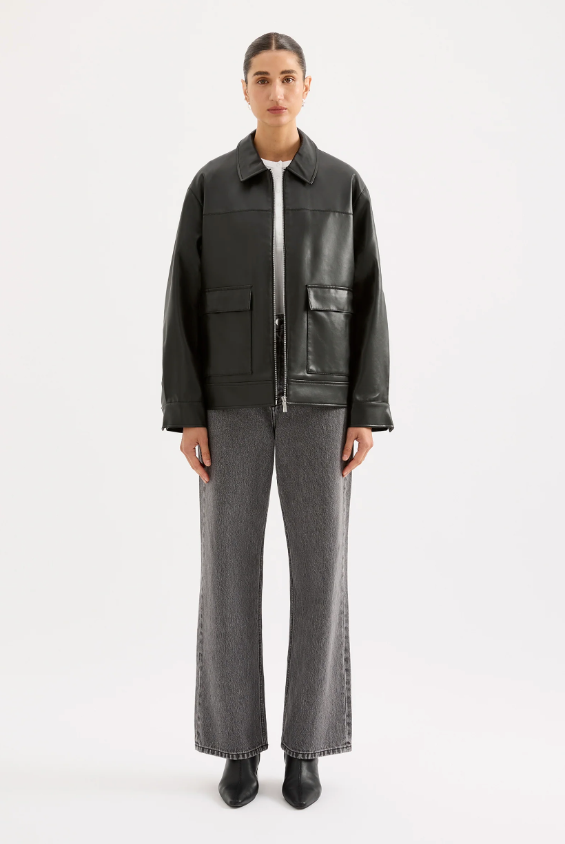 NUDE LUCY Yaz Faux Leather Jacket