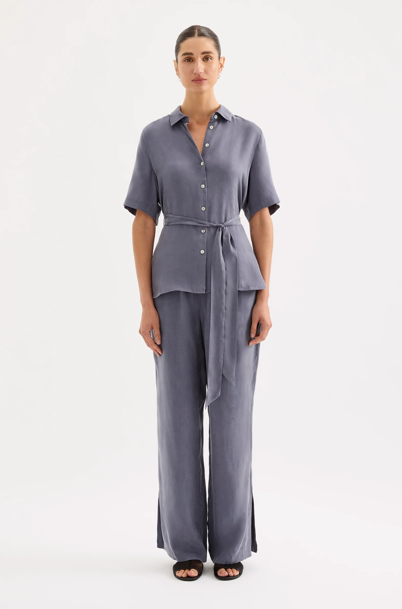 NUDE LUCY Devin Tencel Pant INDIGO