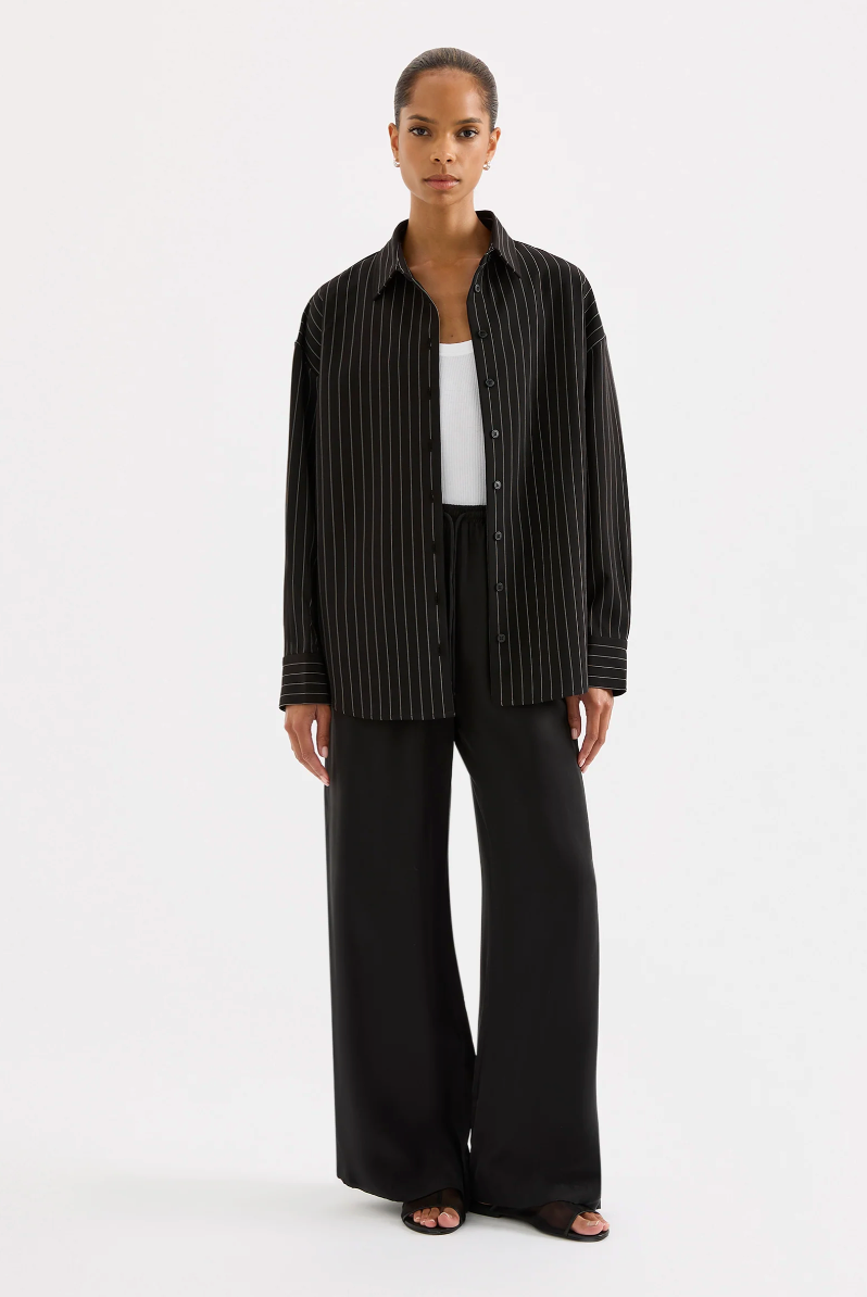 NUDE LUCY Maeve Pinstripe Shirt