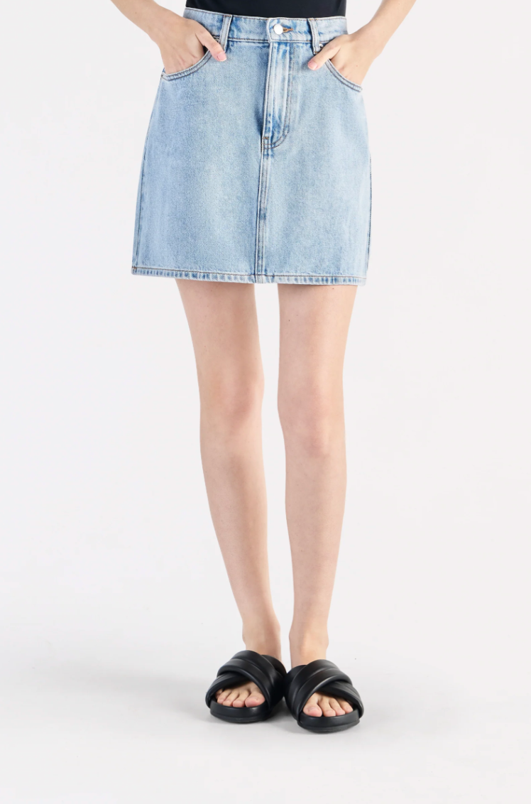 NUDE LUCY Sia Denim Mini Skirt 90'S BLUE
