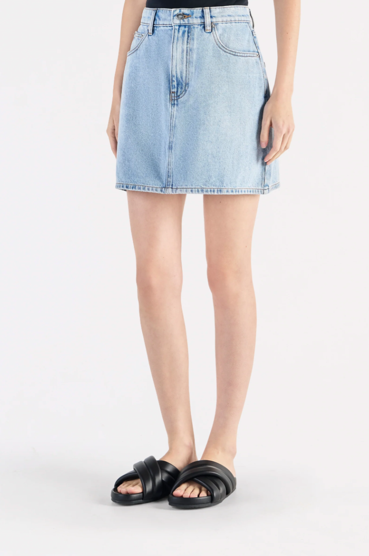 NUDE LUCY Sia Denim Mini Skirt 90'S BLUE