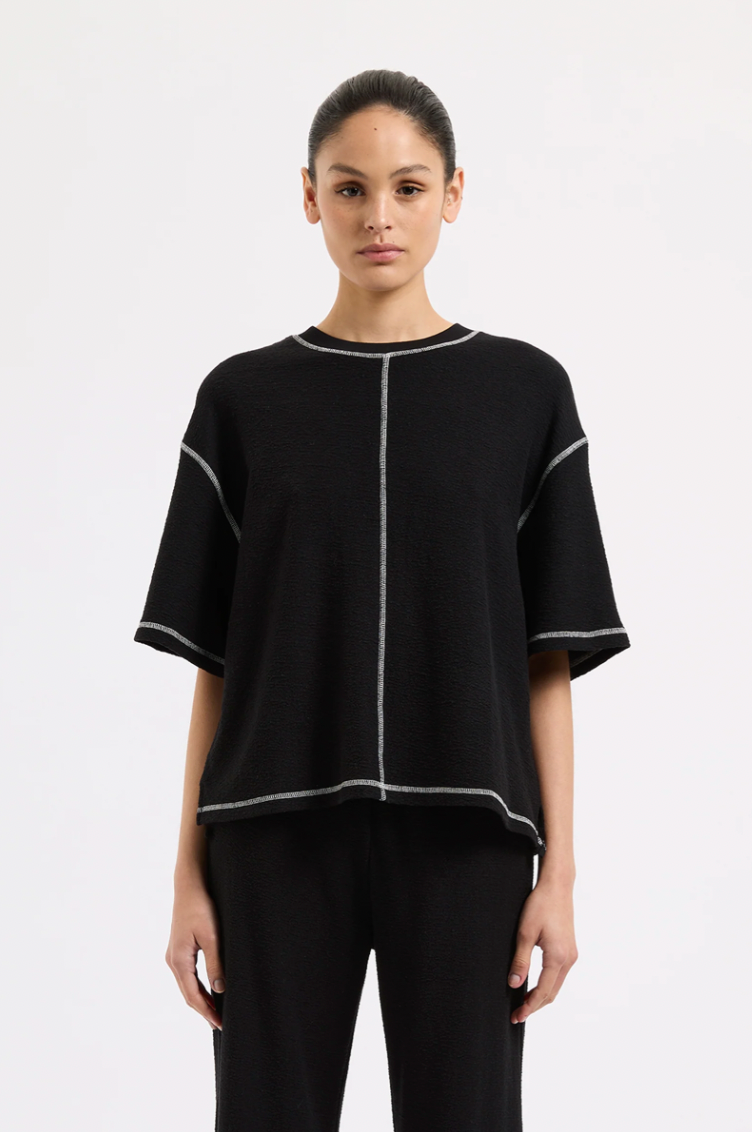 NUDE LUCY Sutton Tee BLACK