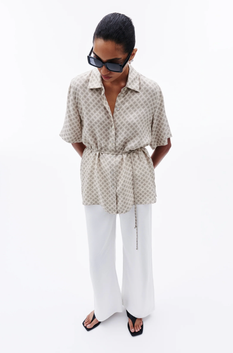 NUDE LUCY Cosmos Cupro Shirt