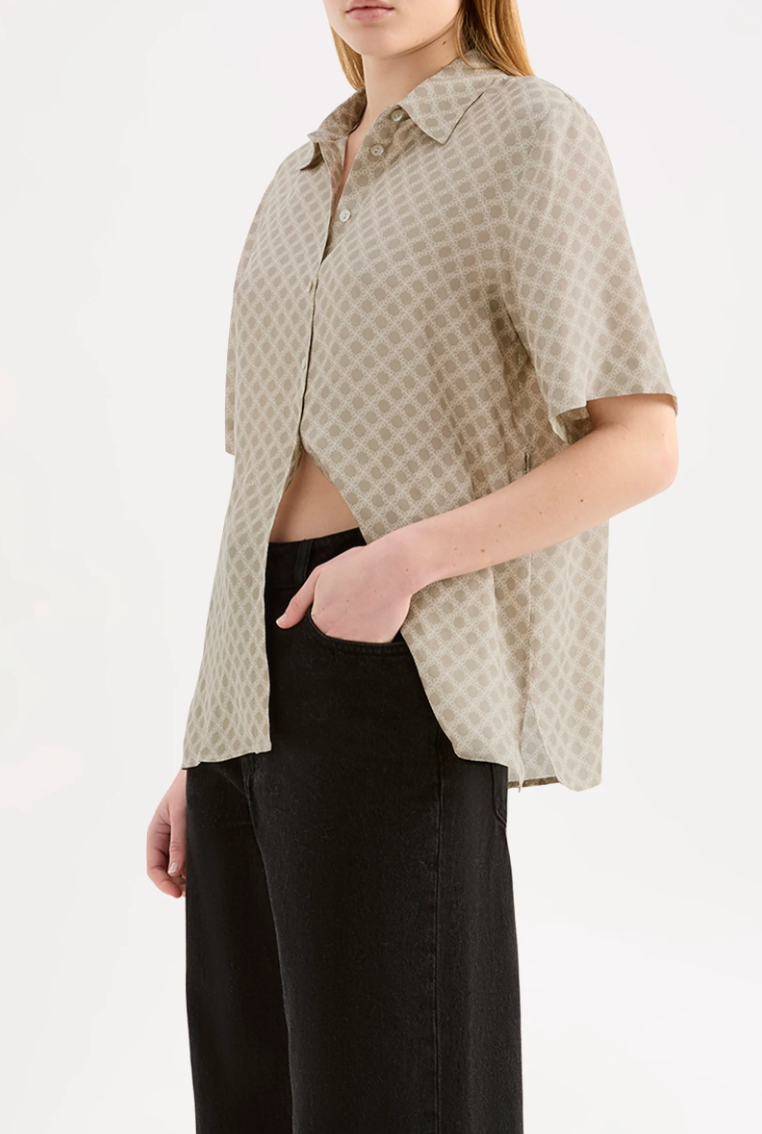 NUDE LUCY Cosmos Cupro Shirt