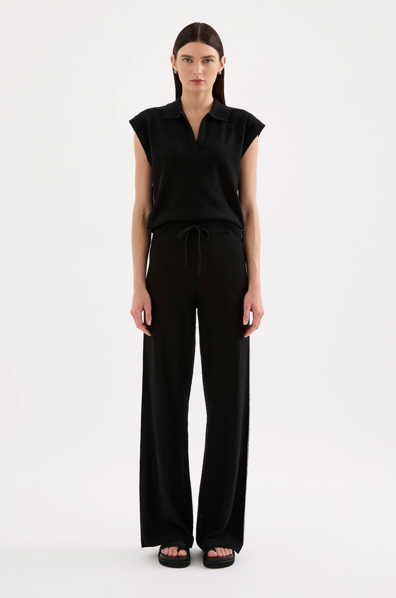 NUDE LUCY Jett Knit Pant BLACK