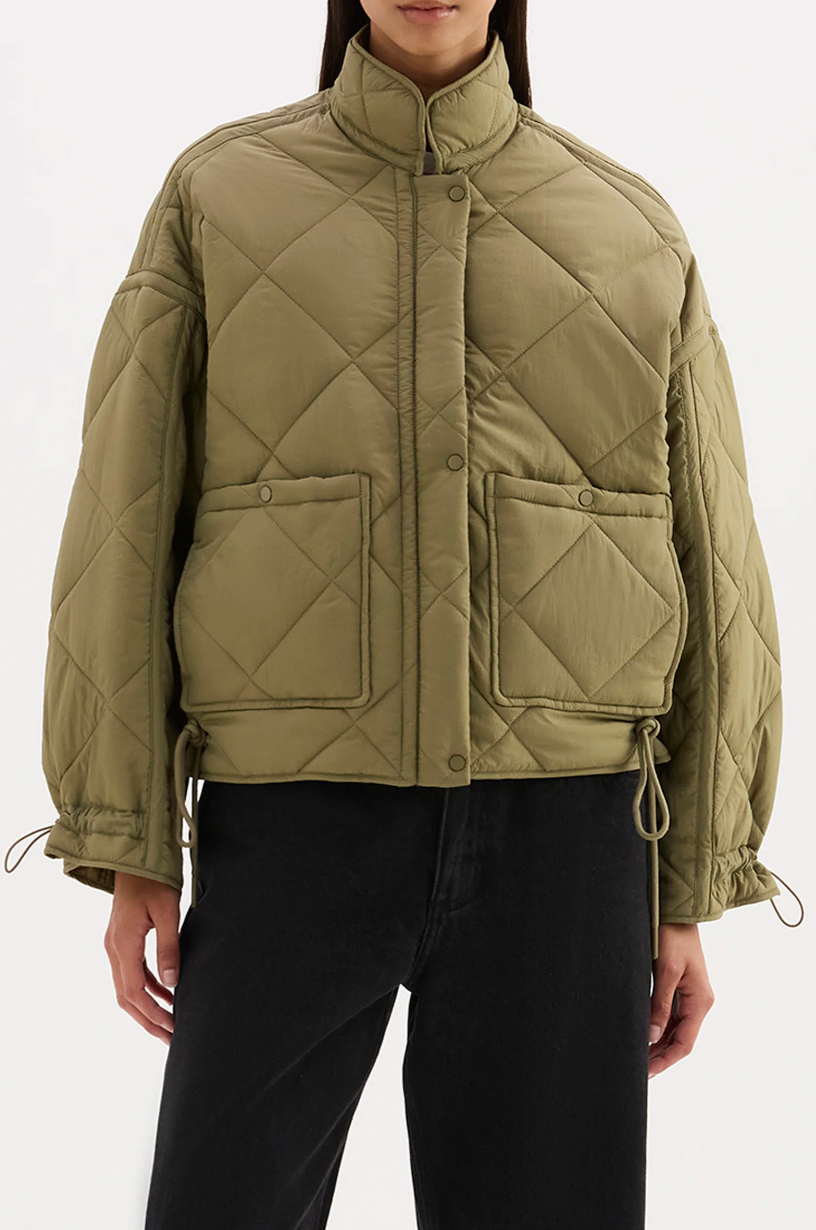 NUDE LUCY Sloane Puffer Jacket SAGE