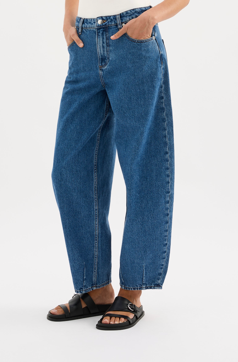 NUDE LUCY Organic Barrel Jean ROYAL BLUE