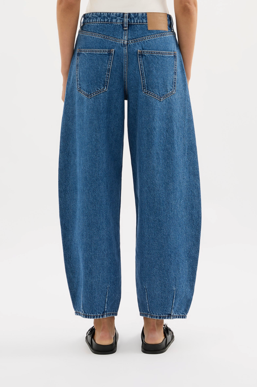 NUDE LUCY Organic Barrel Jean ROYAL BLUE