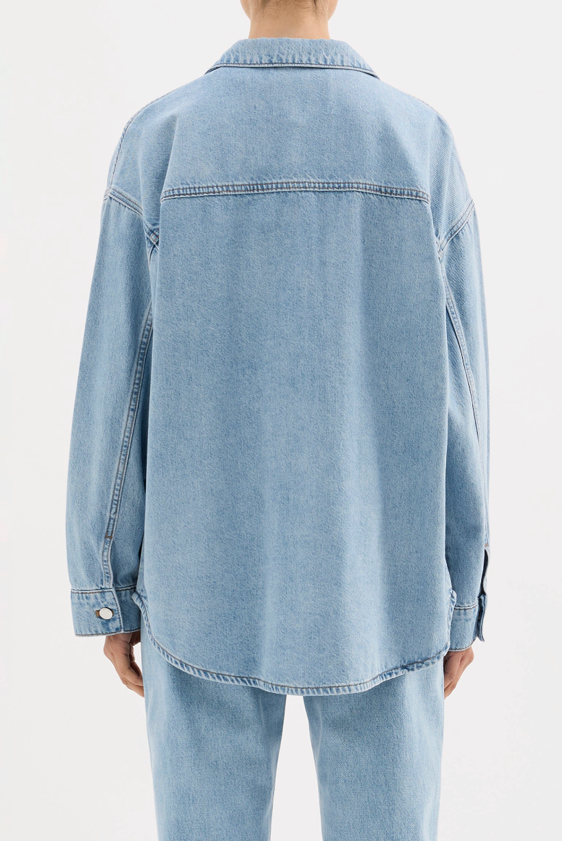 NUDE LUCY Organic Denim Overshirt SOFT BLUE