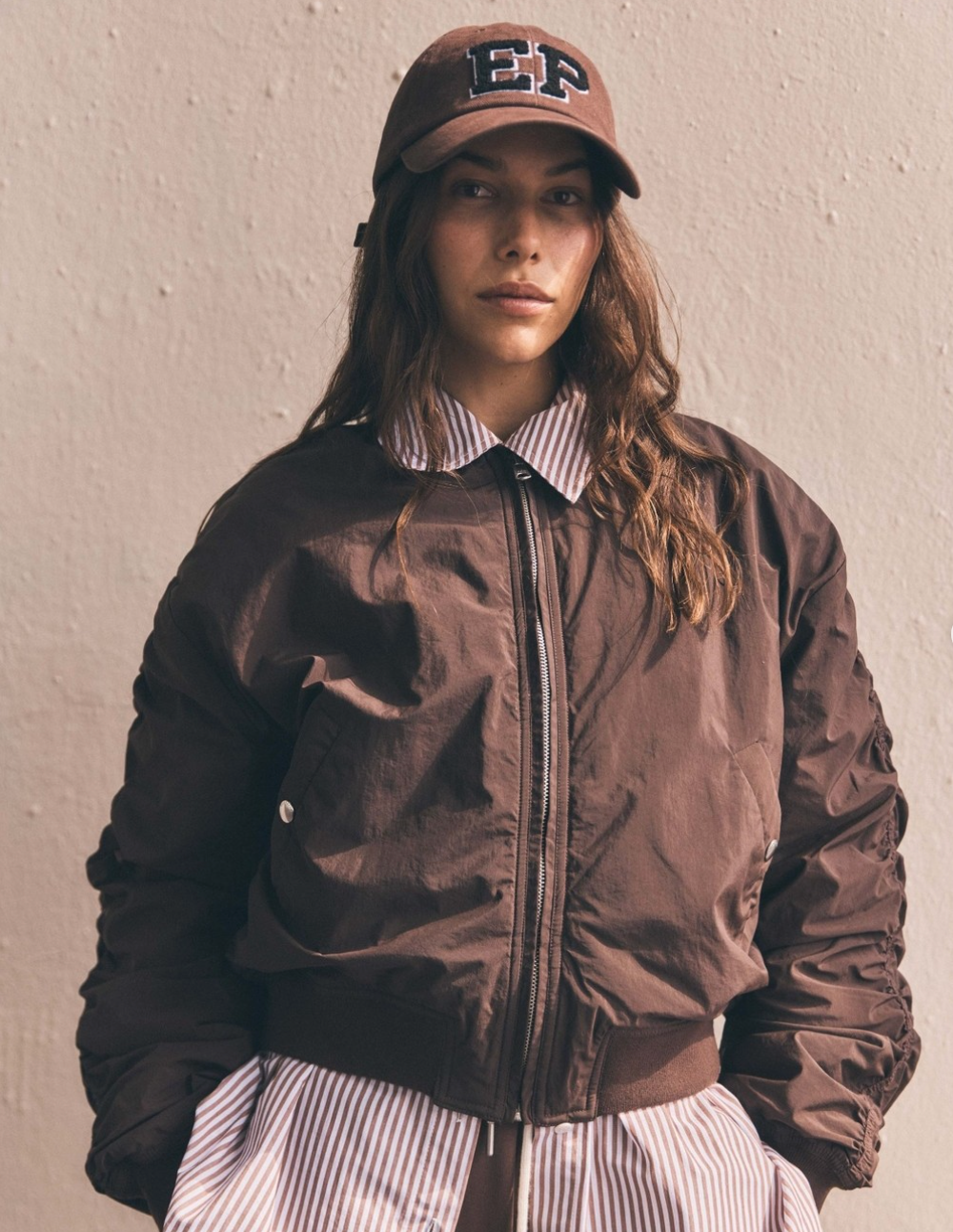 ENA PELLY Lulu Bomber Mocha